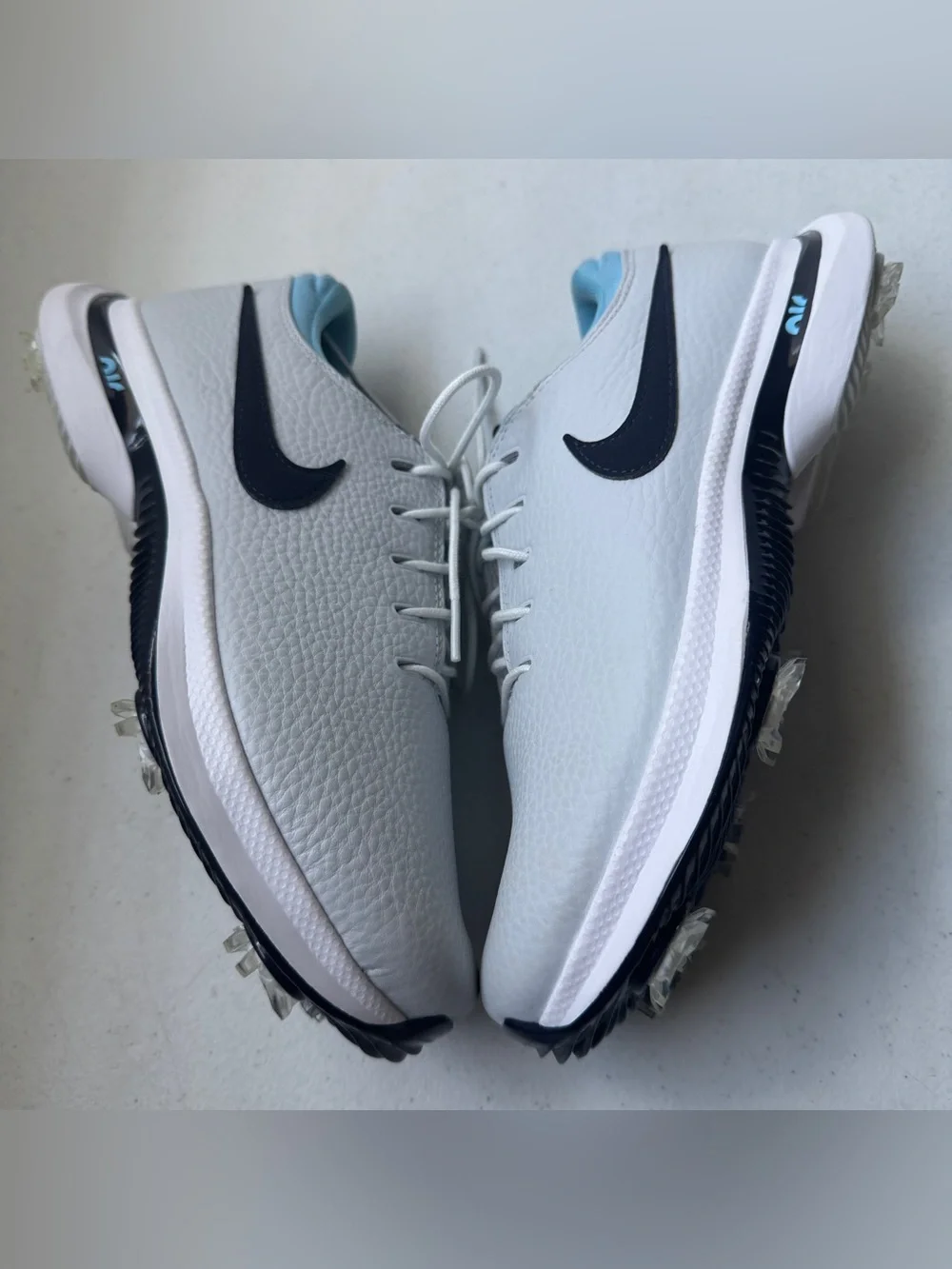 NIKE Air Zoom Victory Tour 3 Pure Platinum Lt Grey Blue Golf Shoes Mens 7